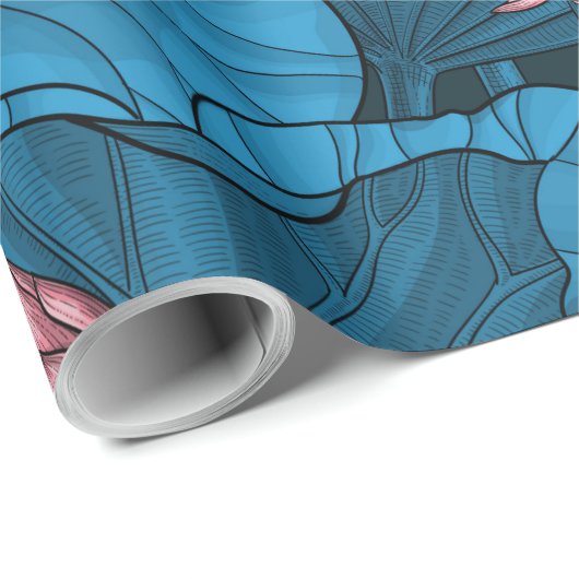 Papier Cadeau Jardin du lotus nocturne (Coin rond)