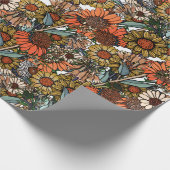 Papier Cadeau Jardin Fleur sauvage de l'Australie Bush (Coin)