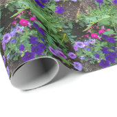 Papier Cadeau Jardin fleuri (Coin rond)