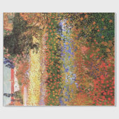 Papier Cadeau Jardin fleuri, Vincent van Gogh. (Plat)
