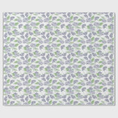 Papier Cadeau Jardin Mariage mignon Hydrangea (Plat)