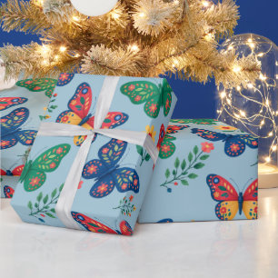 Papier Cadeau Jardin Papillon – Papillon Floral Co
