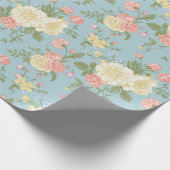 Papier Cadeau Jardin Peony motif floral (Coin)