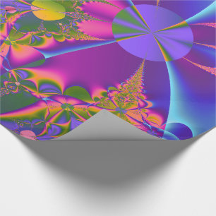 Papier Cadeau Jardin psychédélique