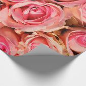 Papier Cadeau Jardin Rose Abstrait Élégant Floral (Coin)