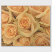 Papier Cadeau Jardin Rose Abstrait Élégant Floral (Plat)