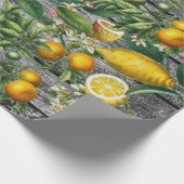 Papier Cadeau Jardin rustique d'agrumes (Coin)