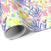 Papier Cadeau Jardin surréaliste (Coin rond)