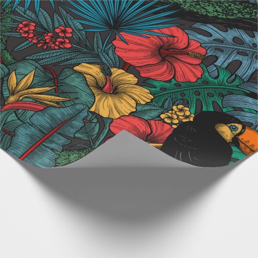 Papier Cadeau Jardin toucan (Coin)