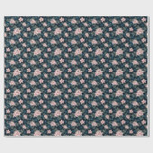 Papier Cadeau Jardin Tranquille de Minuit (Plat)