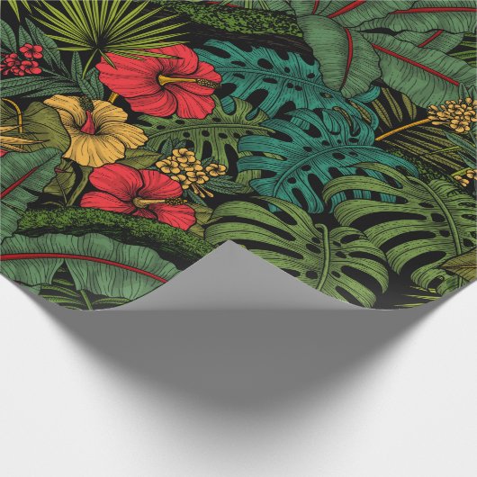 Papier Cadeau Jardin tropical (Coin)