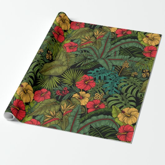 Papier Cadeau Jardin tropical (Déroulé)