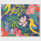 Papier Cadeau Jardin tropical Expressionnisme moderne Oeuvre d'a (Plat)