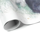 Papier Cadeau Jardin Vintage Lapin Rabbit Découpage (Coin rond)