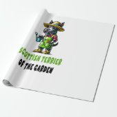 Papier Cadeau Jardinier Terrier Écossais (Déroulé)