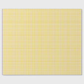 Papier Cadeau Jaune À damiers moderne minimaliste (Plat)