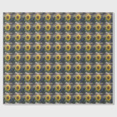 Papier Cadeau Jaune à la tombée de soleil ECHO IMPRIMER (Plat)