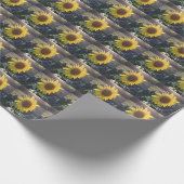 Papier Cadeau Jaune à la tombée de soleil ECHO IMPRIMER (Coin)