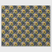 Papier Cadeau Jaune à la tombée de soleil ECHO IMPRIMER (Plat)