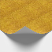 Papier Cadeau Jaune : Arrière - plan de surface textile. (Coin)