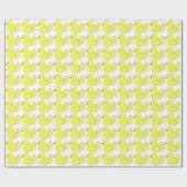 Papier Cadeau Jaune Baignoire de canard en caoutchouc Jouet Duck (Plat)