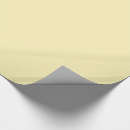 Papier Cadeau Jaune Beurre Couleur Uni (Coin)