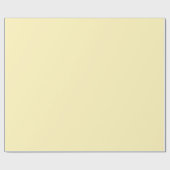 Papier Cadeau Jaune Beurre Uni (Plat)