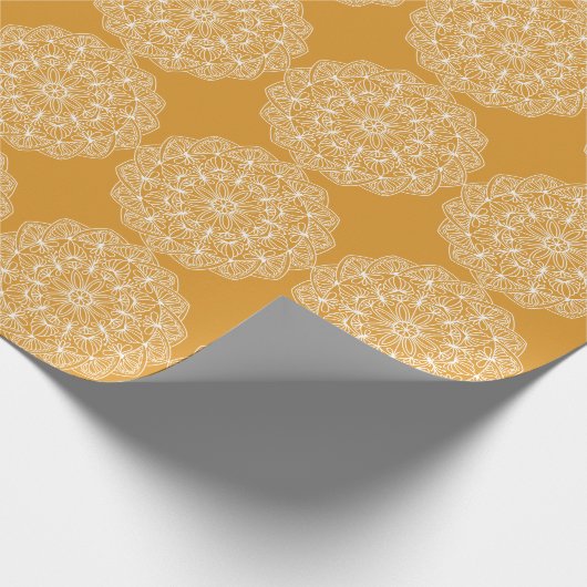 Papier Cadeau Jaune blanc Jaune moderne   (Coin)