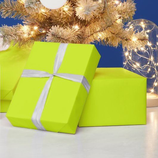 Papier Cadeau Jaune Chartreuse uni (Vacances)