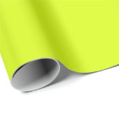 Papier Cadeau Jaune Chartreuse uni (Coin rond)