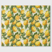 Papier Cadeau Jaune citron (Plat)