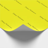 Papier Cadeau Jaune Clair Élégant Professionnel Moderne (Coin)