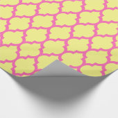 Papier Cadeau Jaune clair rose chaud marocain #4 (Coin)
