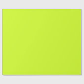 Papier Cadeau Jaune de chaux (couleur solide)  (Plat)