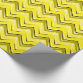 Papier Cadeau Jaune de Chevron 9 (Coin)