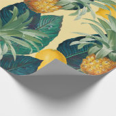 Papier Cadeau jaune de citrons d'ananas (Coin)