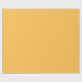 Papier Cadeau Jaune dorée Jaune, Couleur Solide Lumineuse (Plat)