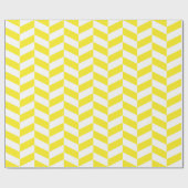 Papier Cadeau Jaune et blanc Extra Gros Cervin (Plat)