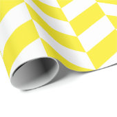 Papier Cadeau Jaune et blanc Extra Gros Cervin (Coin rond)