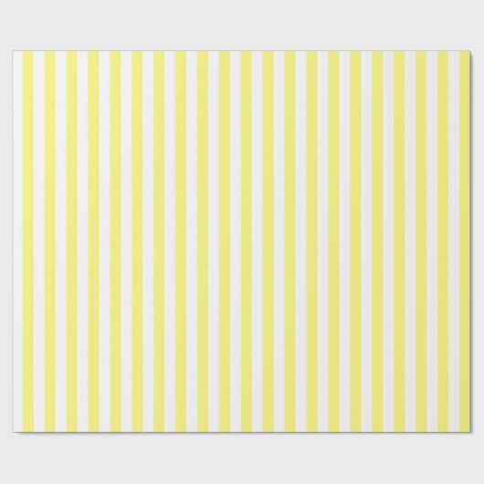 Papier Cadeau Jaune et blanc triés (Plat)