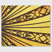 Papier Cadeau Jaune et Noir (Plat)