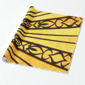 Papier Cadeau Jaune et Noir (Déroulé)