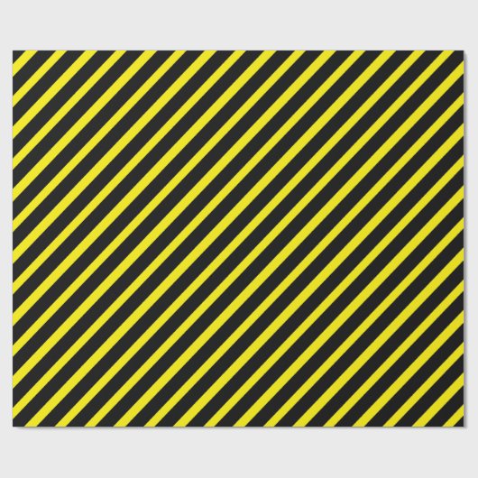 Papier Cadeau Jaune et Noir triés (Plat)