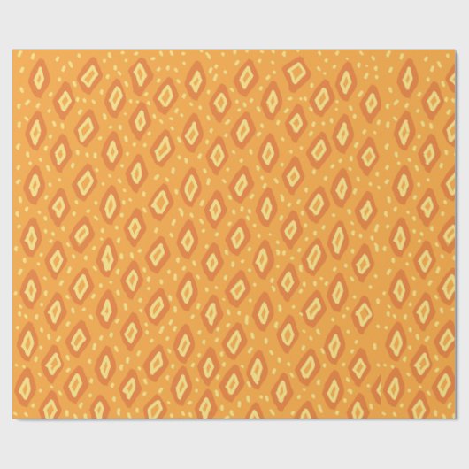 Papier Cadeau Jaune et orange (Plat)