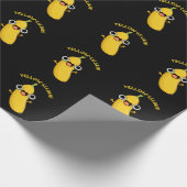Papier Cadeau Jaune Luja Funny Banana Pun Dark BG (Coin)