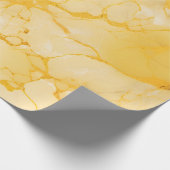 Papier Cadeau Jaune marbre (Coin)