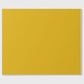 Papier Cadeau Jaune Moutarde Uni (Plat)