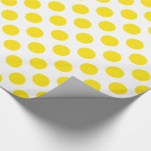 Papier Cadeau Jaune Pois (Coin)