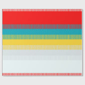 Papier Cadeau Jaune rouge bleu clair jaune vert Abstrait Motif e (Plat)