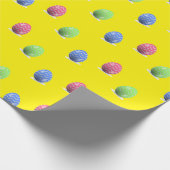 Papier Cadeau Jaune sur les oeufs de Pâques (Coin)